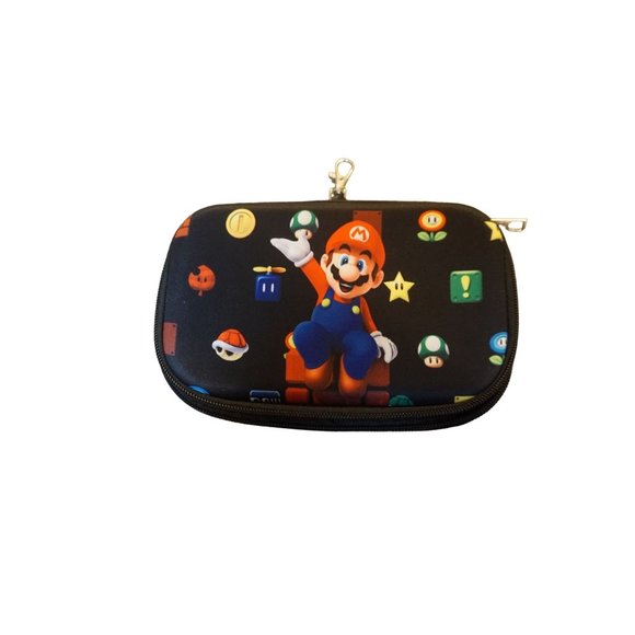 Super Mario Other - Super Mario Gadget Holder DS 3DS Switch Nintendo 2022 Zipper Case Padded Clip